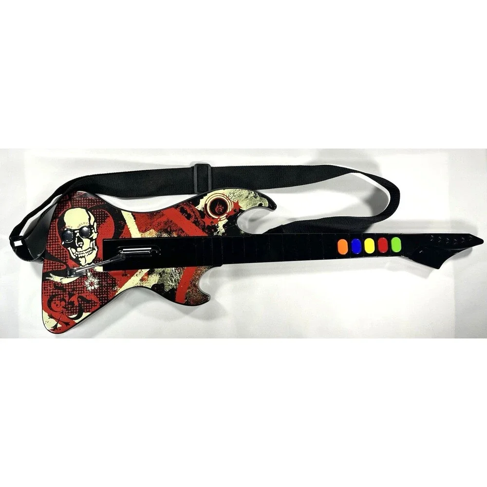 React Reaper RTPS2696 PlayStation 2 Guitar Hero Wireless Guitar No Dongle Tested